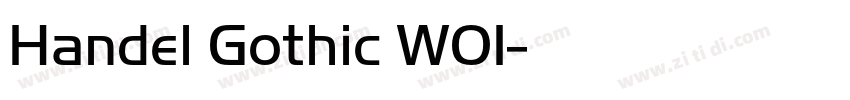 Handel Gothic W01字体转换